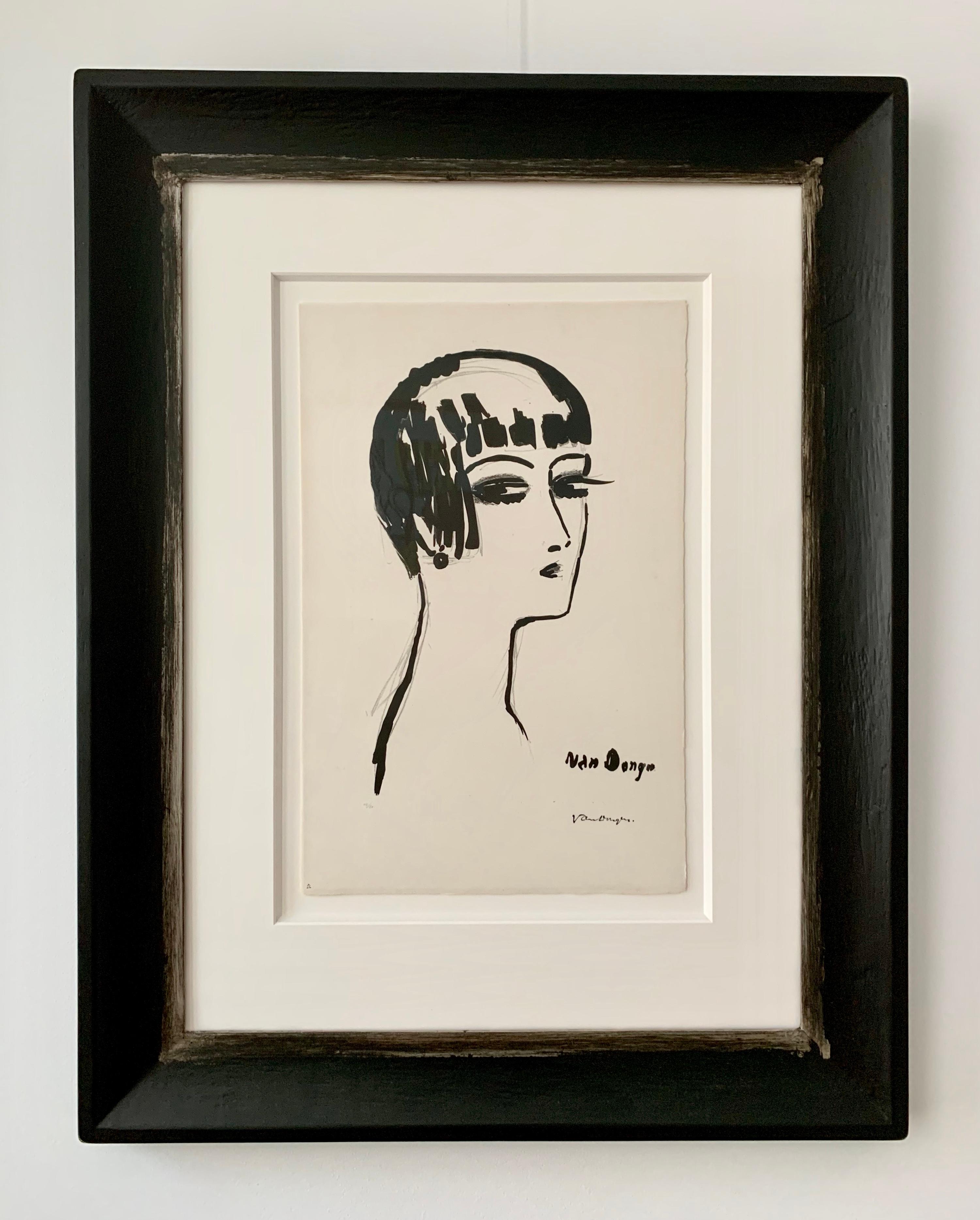 Les Cheveux Courts, 1st State - Print by Kees van Dongen