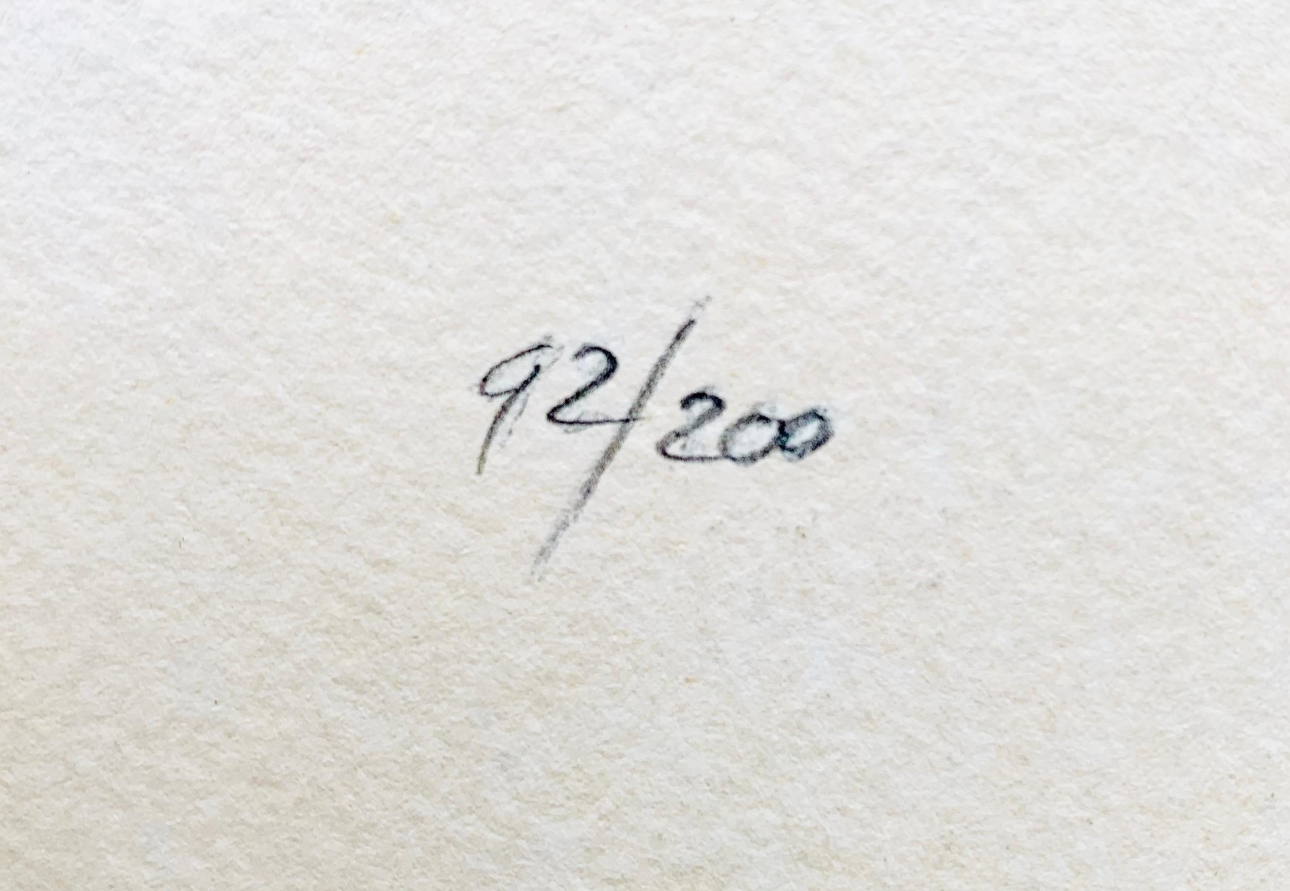 Kees van Dongen - Marcelle Leoni
Lithographie, auf Arches-Papier (mit Wasserzeichen), 1959.
Auflage: 200
Mit Kugelschreiber signiert und mit Bleistift nummeriert 92/200 (verso)
Gedruckt bei Mourlot, Paris
Papierformat: 68,0 x 47,2 cm.
Sehr gutes