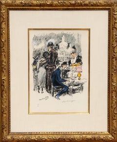 Lithographie de Montmartre 1900, lithographie de Kees van Dongen 1965