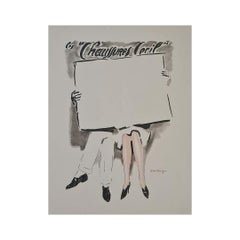 Original 1929 Van Dongen "Chaussures Cecil" Art Deco Poster