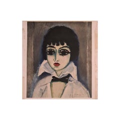 Cartel original del retrato de Kees van Dongen de Marcelle Leoni - Firmado