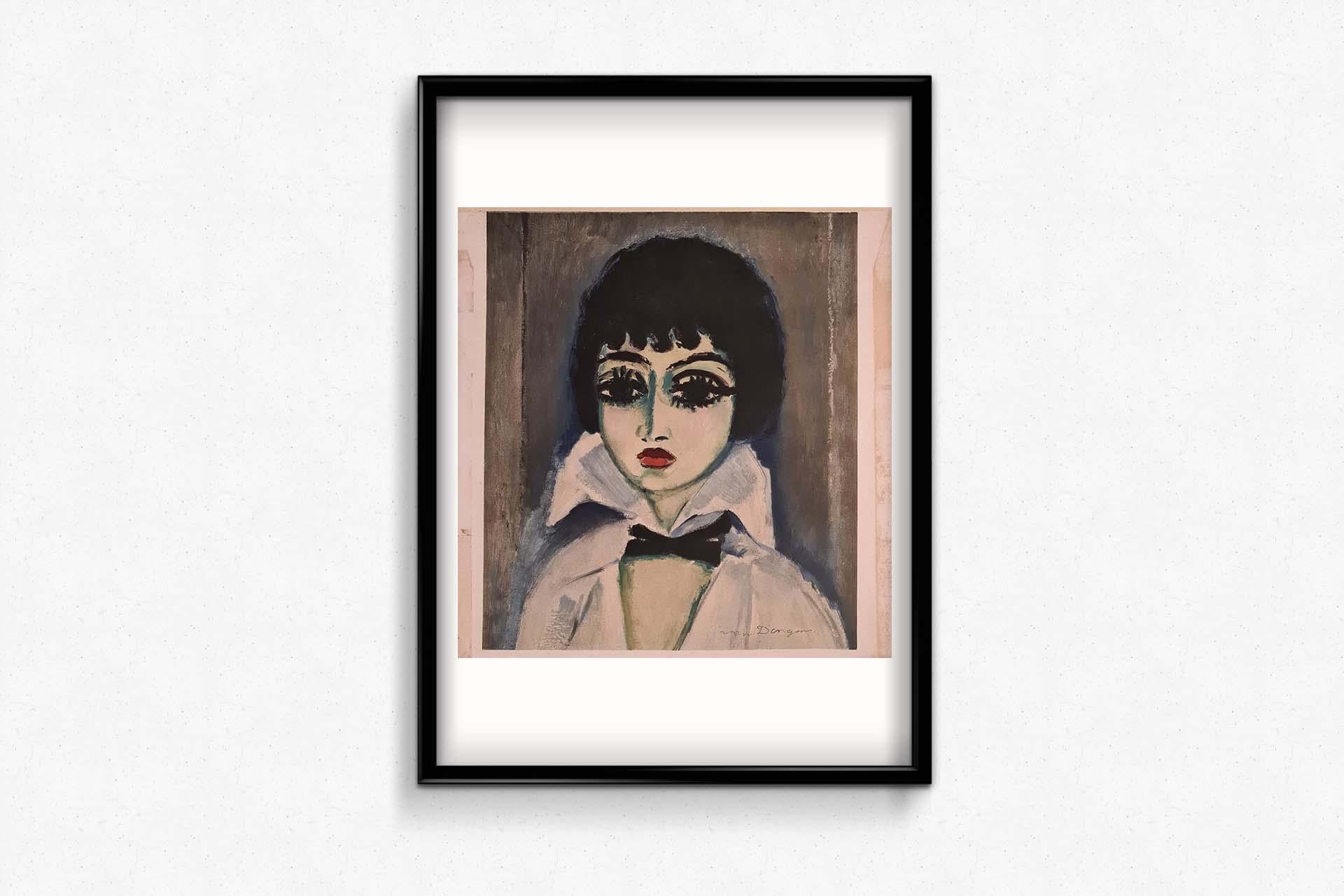 Original poster of Kees van Dongen's portrait of Marcelle Leoni - Signed For Sale 1