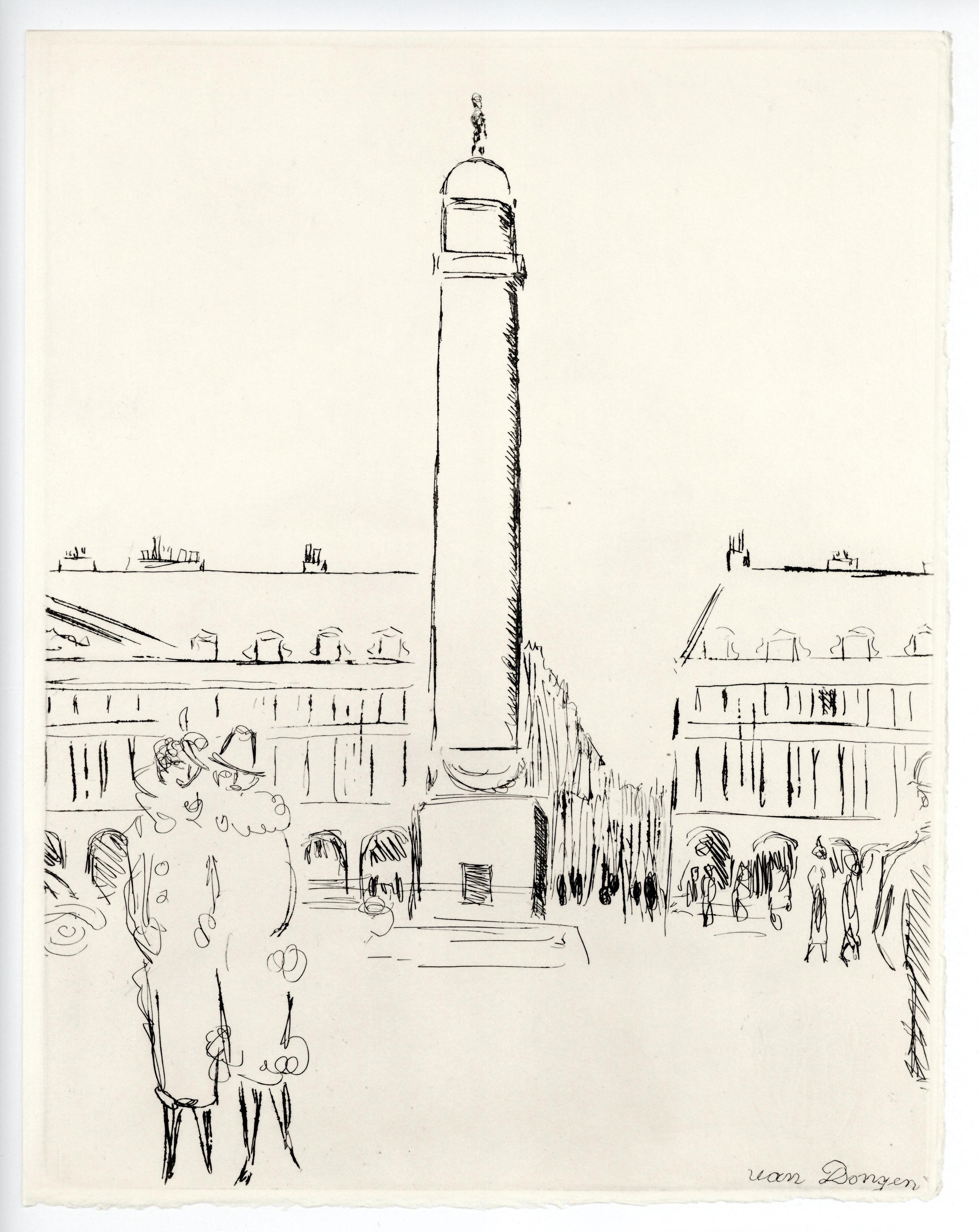 Place Vendôme, A La gloire à Paris, Kees van Dongen im Angebot 5