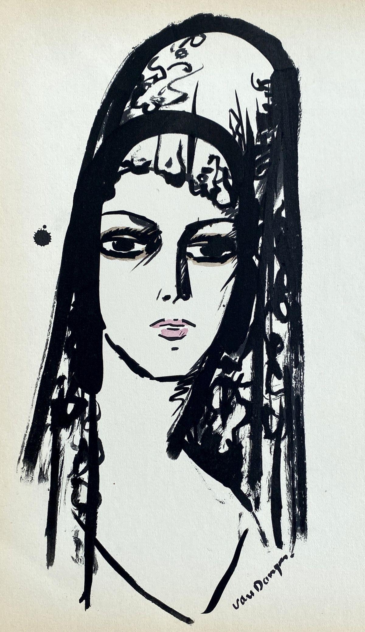 Spanish Woman - Lithograph & Stencil - Plate Signed - Juffermans #JB5 - Print by Kees van Dongen