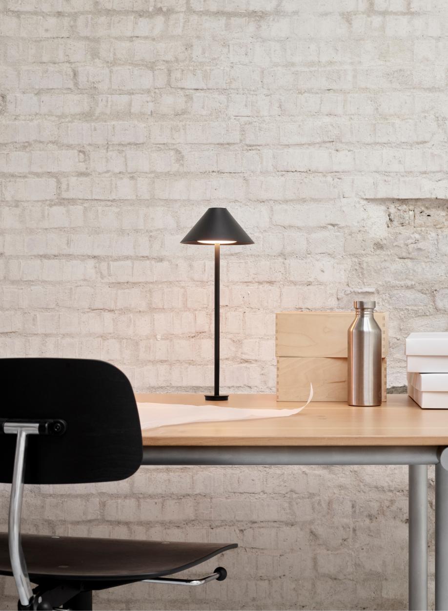 Danish 'Keglen' Table Lamp for Louis Poulsen in Black For Sale