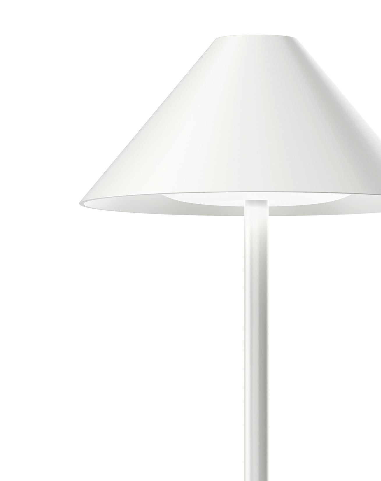 Scandinavian Modern 'Keglen' Table Lamp for Louis Poulsen in White For Sale