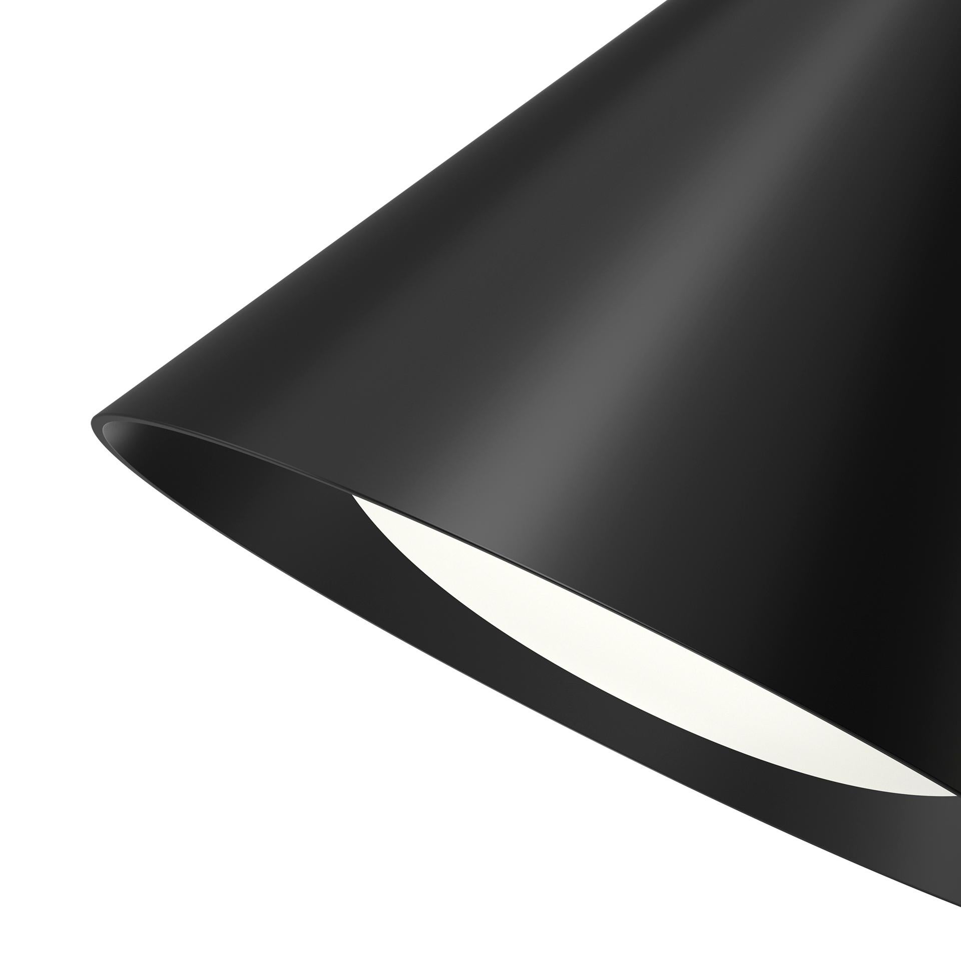 Danish 'Keglen' Wall Lamp for Louis Poulsen in Black For Sale