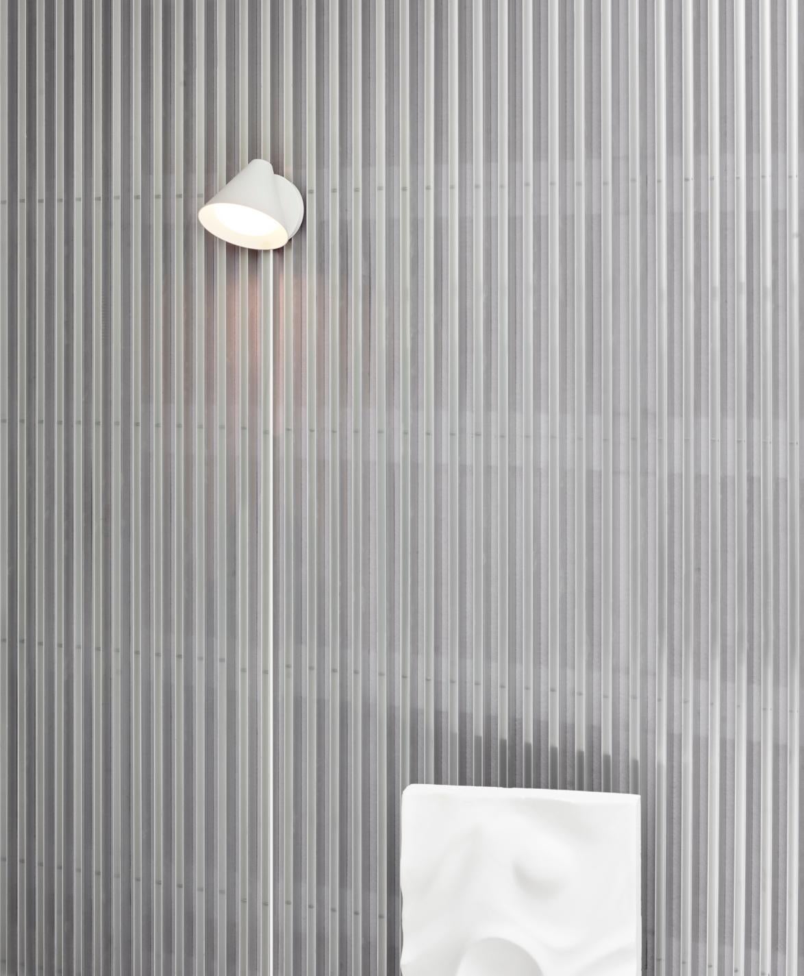 Danish 'Keglen' Wall Lamp for Louis Poulsen in White For Sale