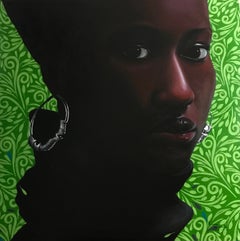 Black Turtleneck 2 -21st Century Contemporary, Figurative Portrait, Africa Women