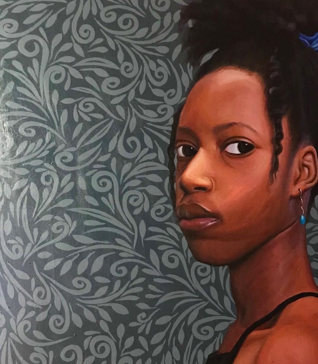 Enameled With Grace - Painting by Kehinde Mayowa