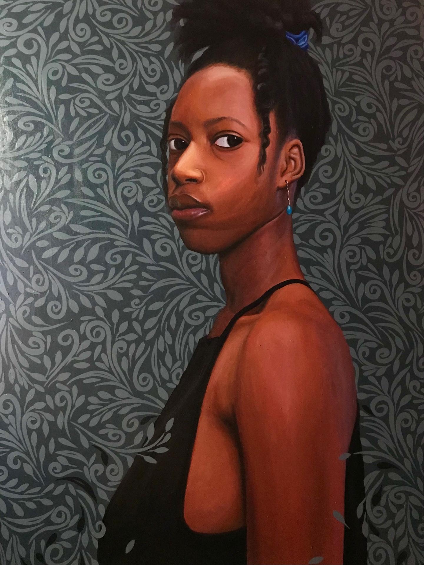 Kehinde Mayowa Interior Painting - Enameled With Grace