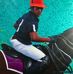 Horse and Rider - 21st Century Contemporary, Figurative, Horse, Men Polo Player