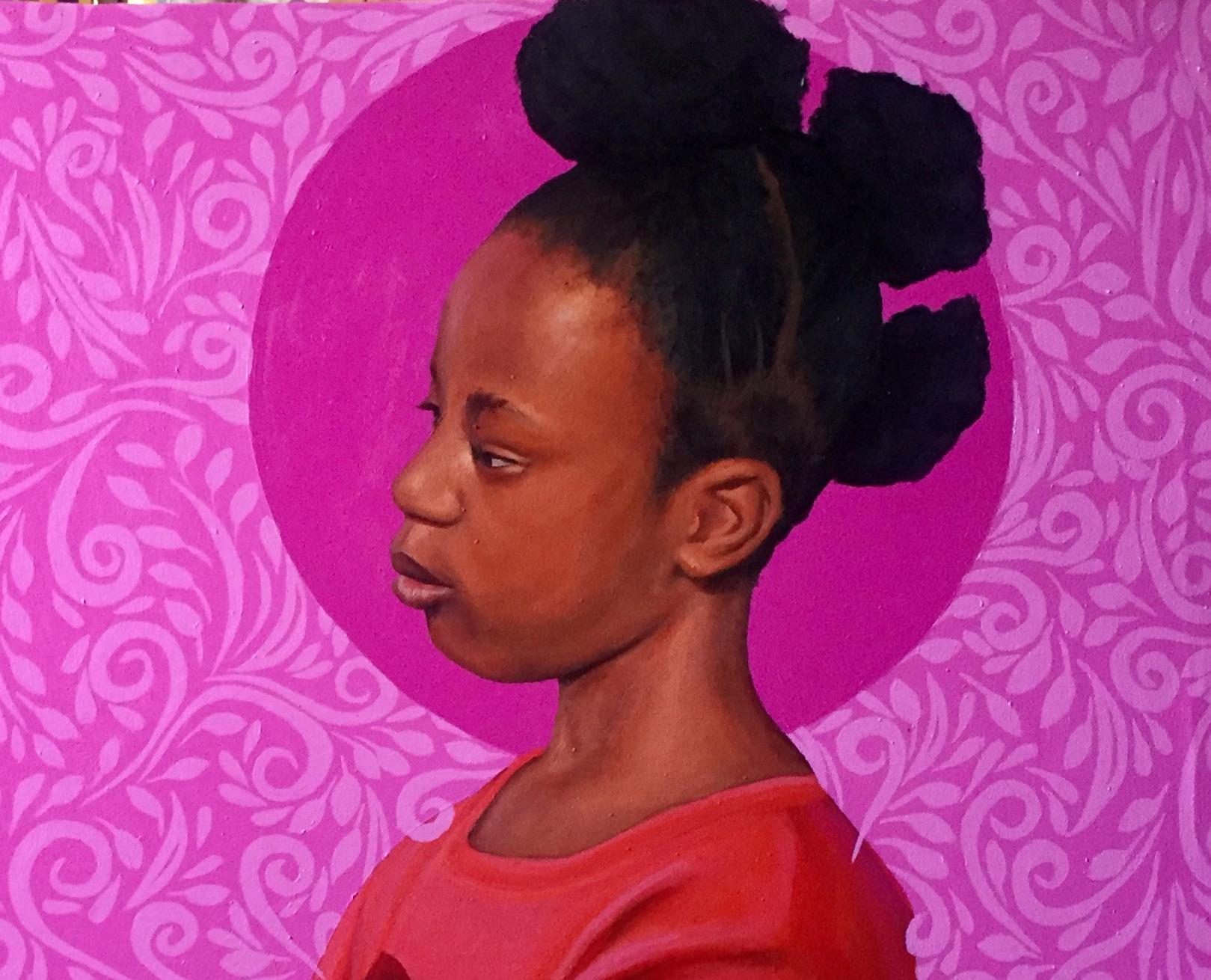 Patience - Contemporary Painting by Kehinde Mayowa