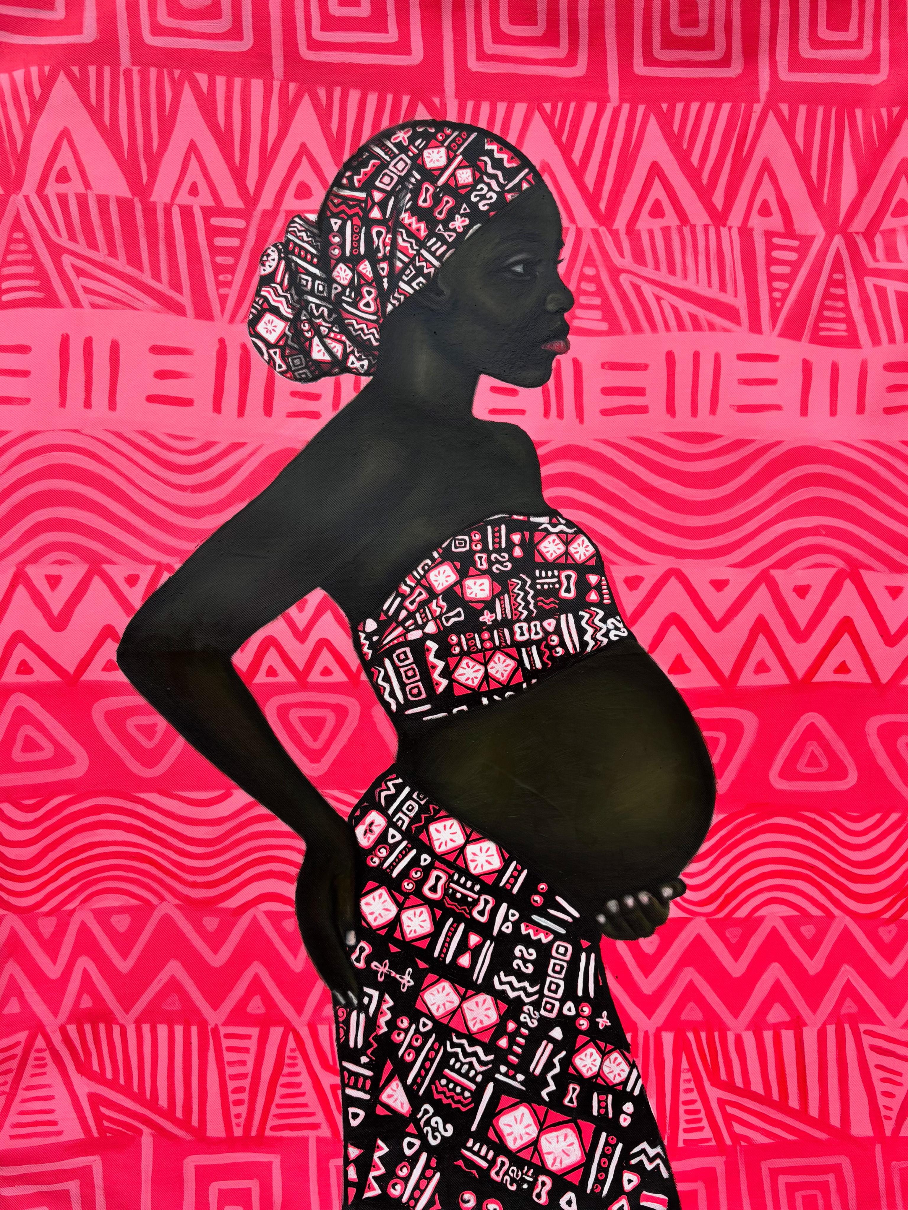 Africa Motherhood - 21st Century, Contemporary, Figurative Portrait, Modern