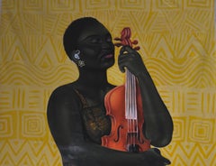 Passion - 21st Century, Contemporary, Figurative Portrait, Modern Women, Music