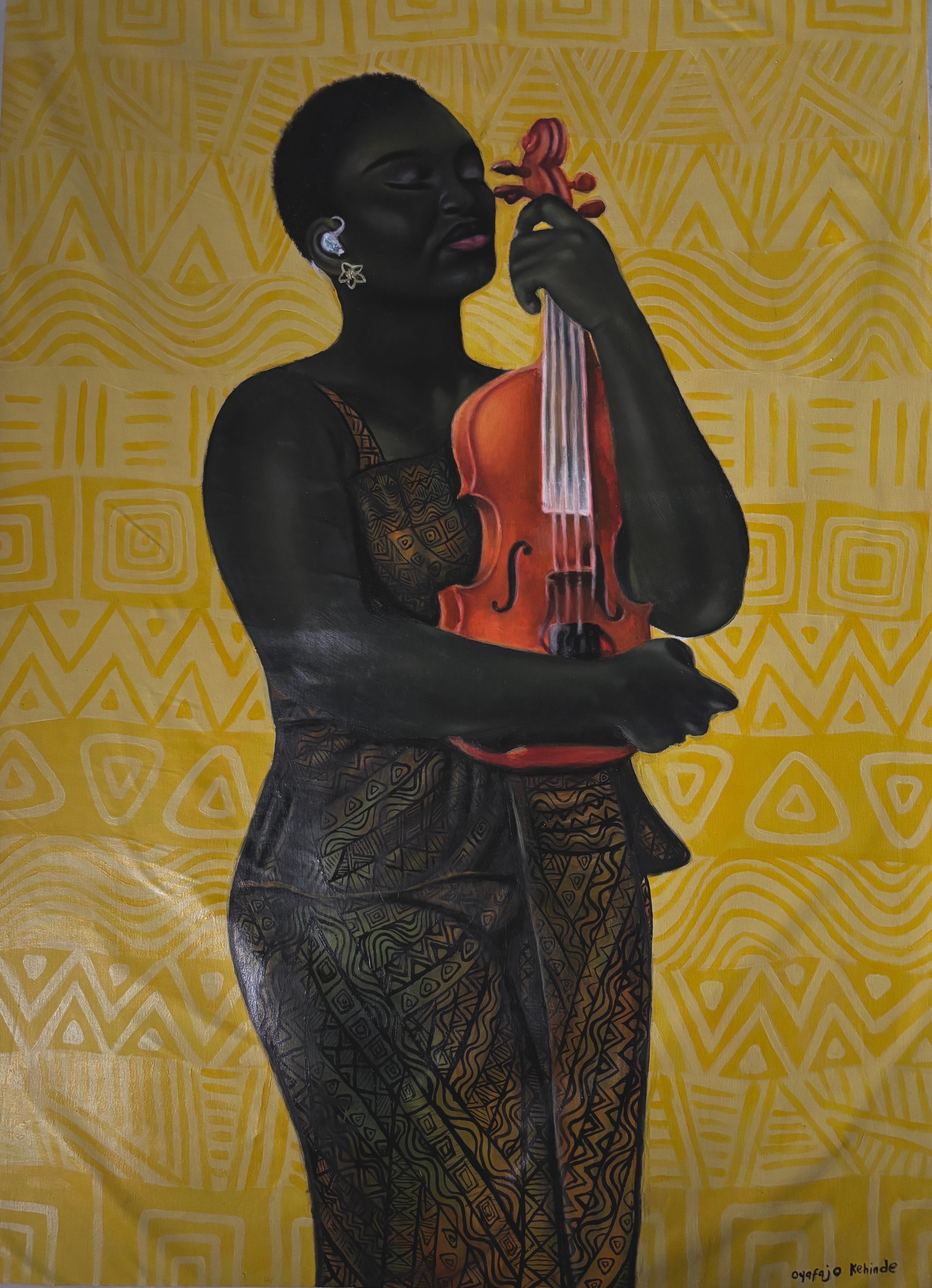Passion - 21. Jahrhundert, Zeitgenössisch, Figuratives Porträt, Moderne Frauen, Musik