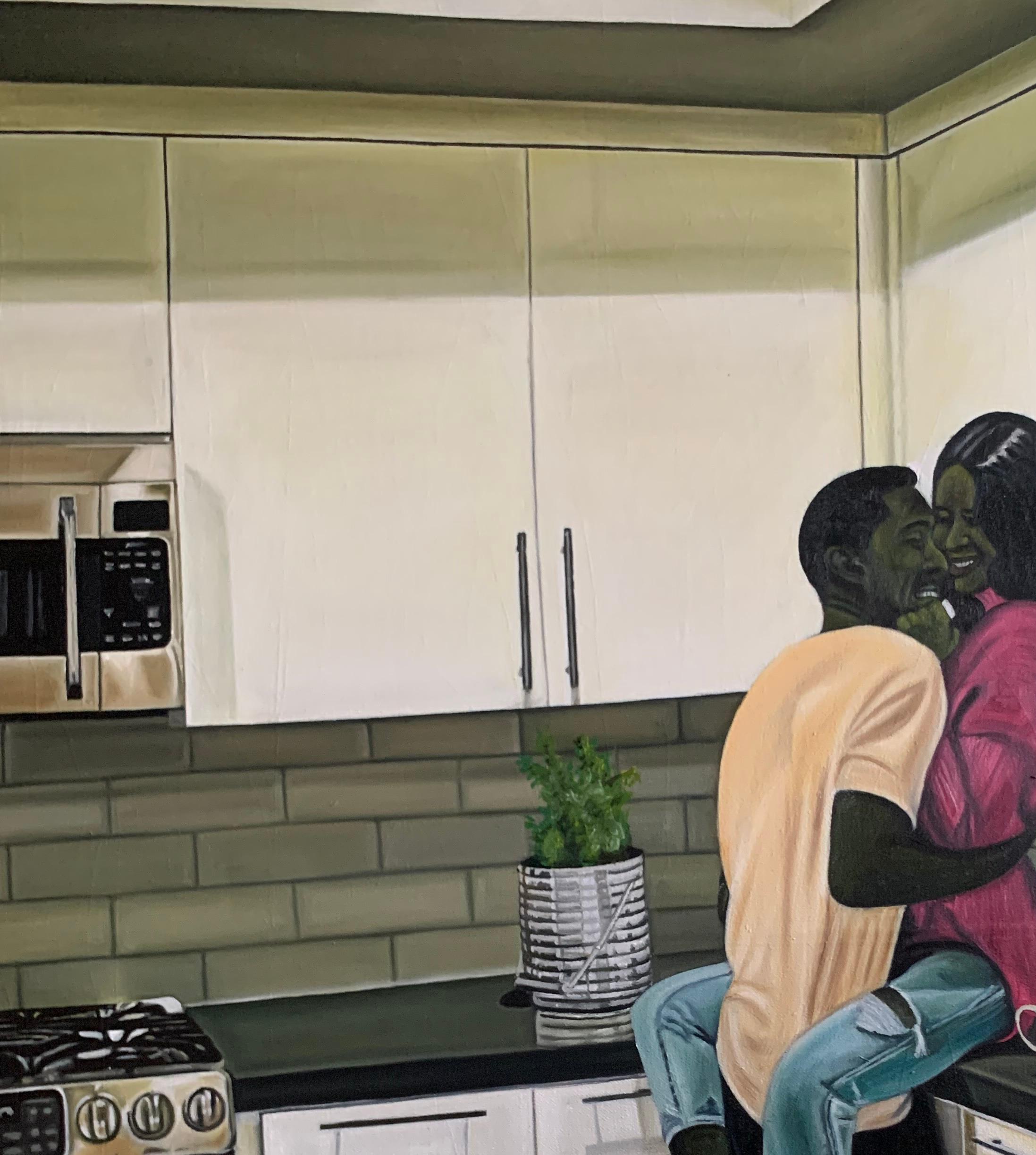 Tight Corner 1 - Painting by Kehinde Oyafajo