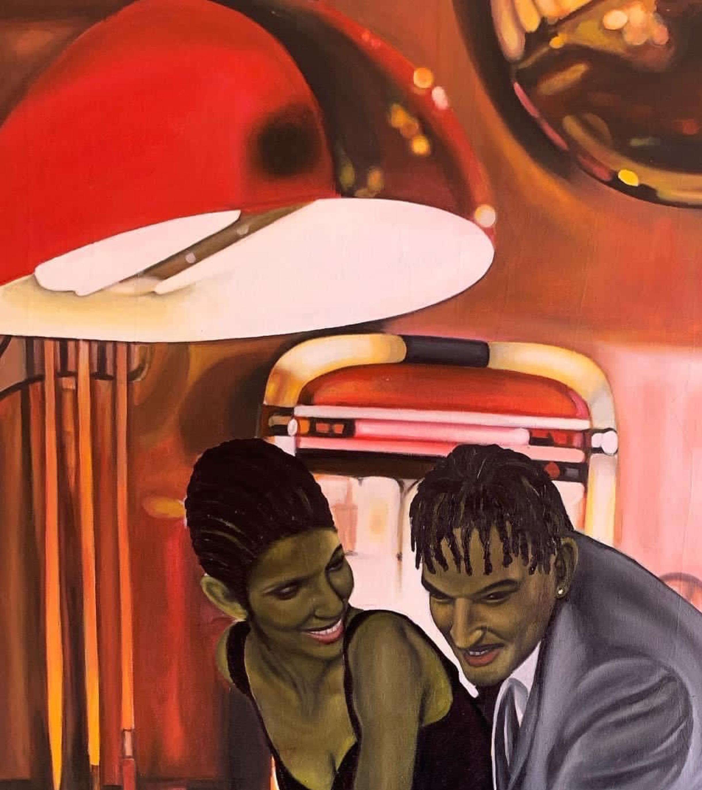 Tight Corner 2 - Painting by Kehinde Oyafajo