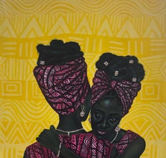 Twin Soul - 21st Century, Contemporary, Figurative Portrait, Modern, Women, Love