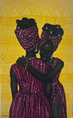 Twin Soul - 21st Century, Contemporary, Figurative Portrait, Modern, Women, Love