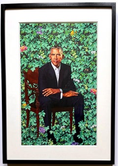 Barack Obama (Handsigniert von Kehinde Wiley)