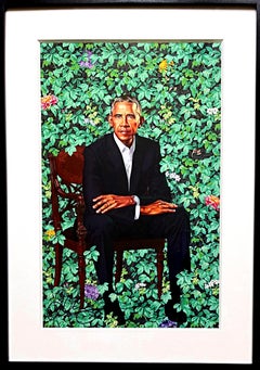 Barack Obama (signé à la main par Kehinde Wiley)