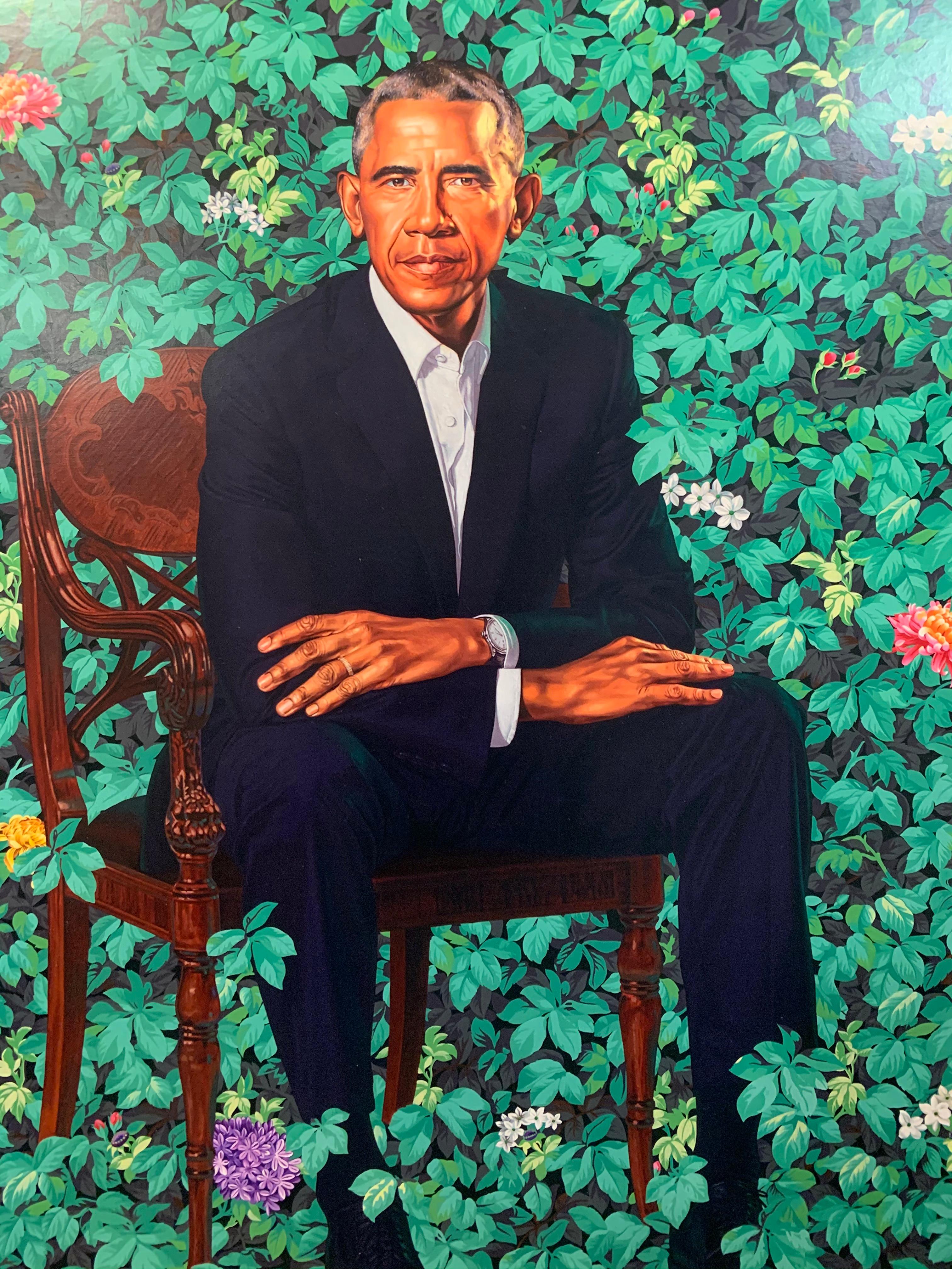 Barack Obama White House Portrait - Print by Kehinde Wiley