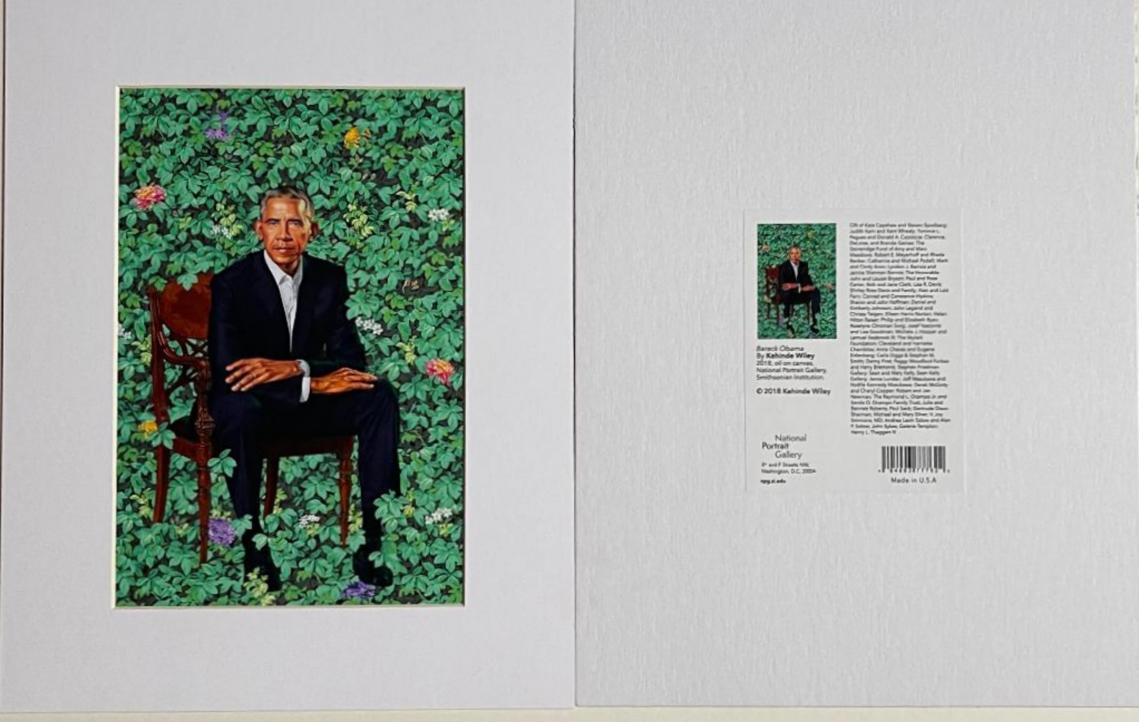 Barack Obama White House portrait print - Print by Kehinde Wiley