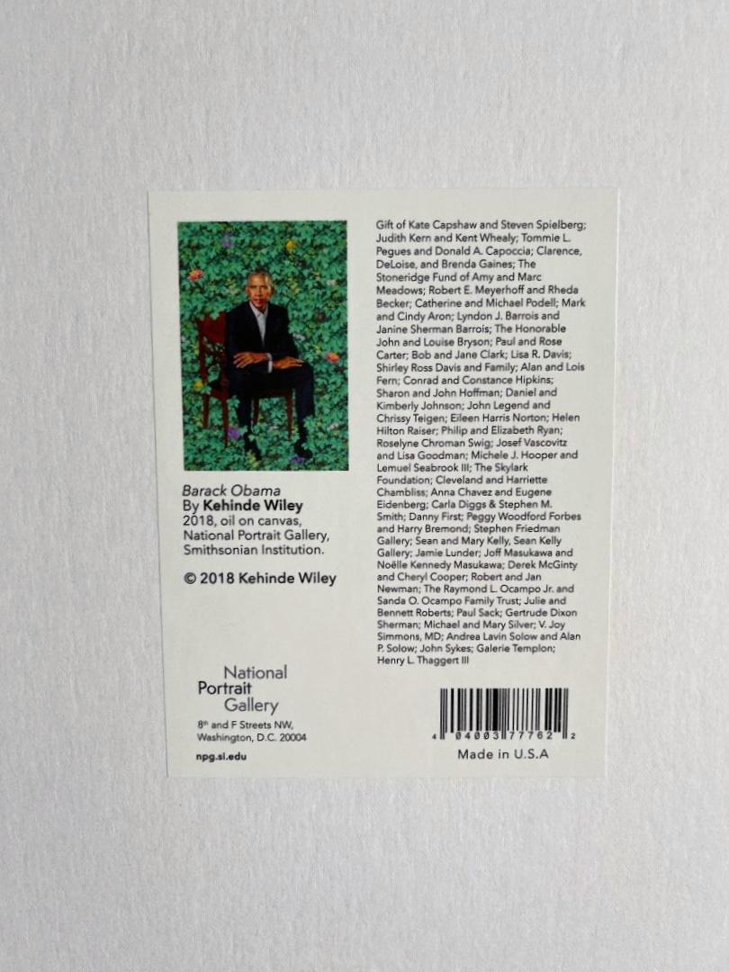 Barack Obama White House portrait print - Realist Print by Kehinde Wiley