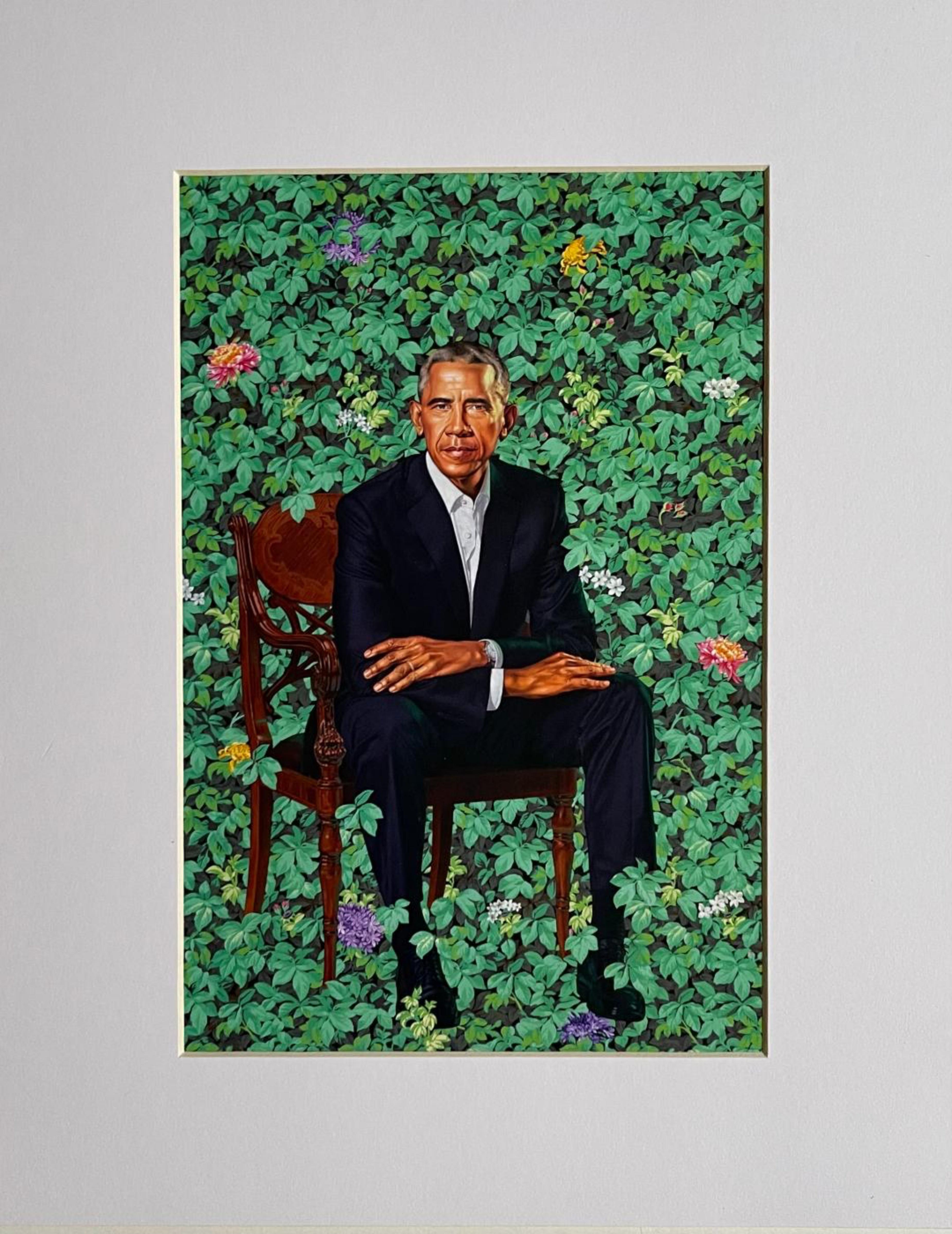 Kehinde Wiley Figurative Print - Barack Obama White House portrait print