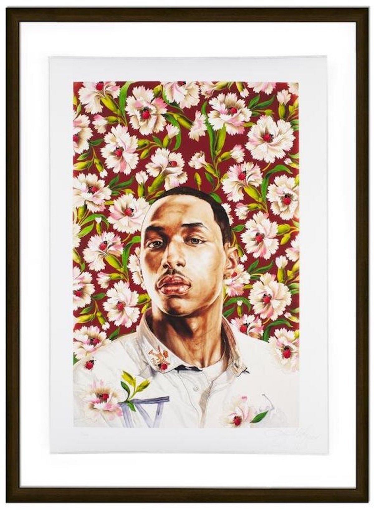 Kehinde Wiley's 'Sharrod Hosten Study III, 2020' is part of a limited edition print of only 30 copies. This piece was printed using archival ink on paper, signed and dated 'Kehinde Wiley 2020' Ed. 19/30 in artist's frame. 

---

Partnered with Sean