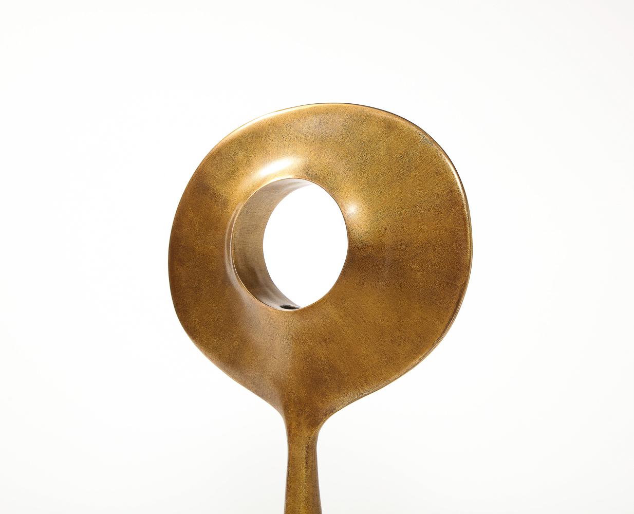 Kei, Studio-Built Bronze Table Light by Alexandre Logé In New Condition For Sale In New York, NY