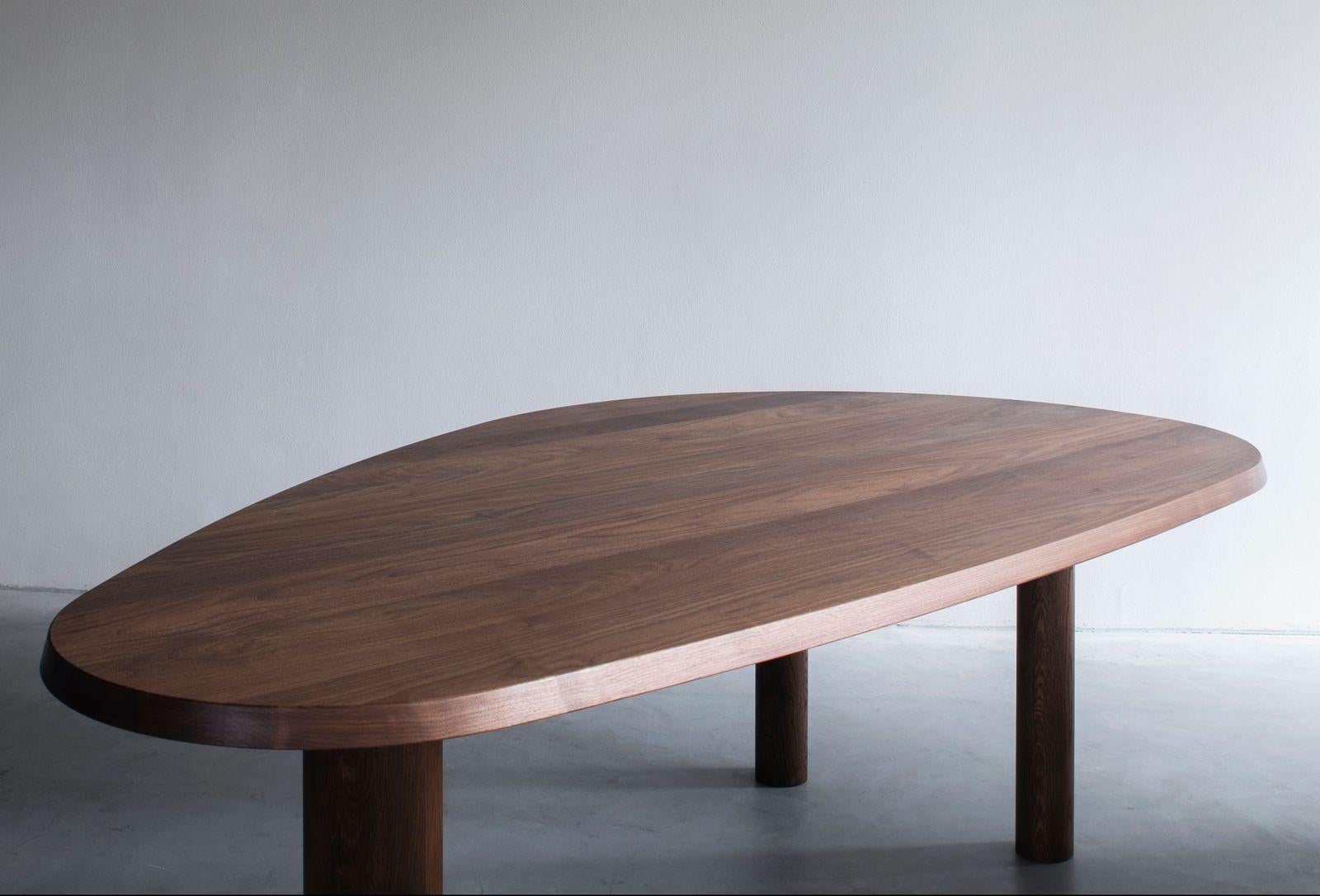 Post-Modern Kei Walnut Dining Table by Van Rossum For Sale