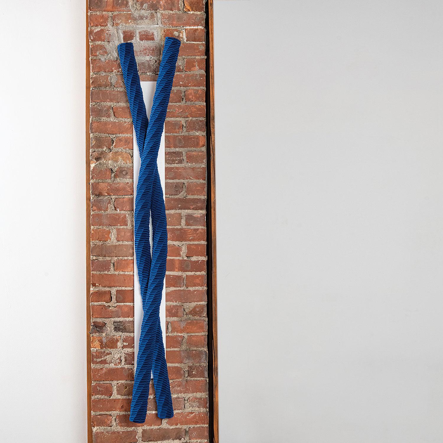 Interlacing-B, Braided Textile Wall Sculpture by Keiji Nio 1