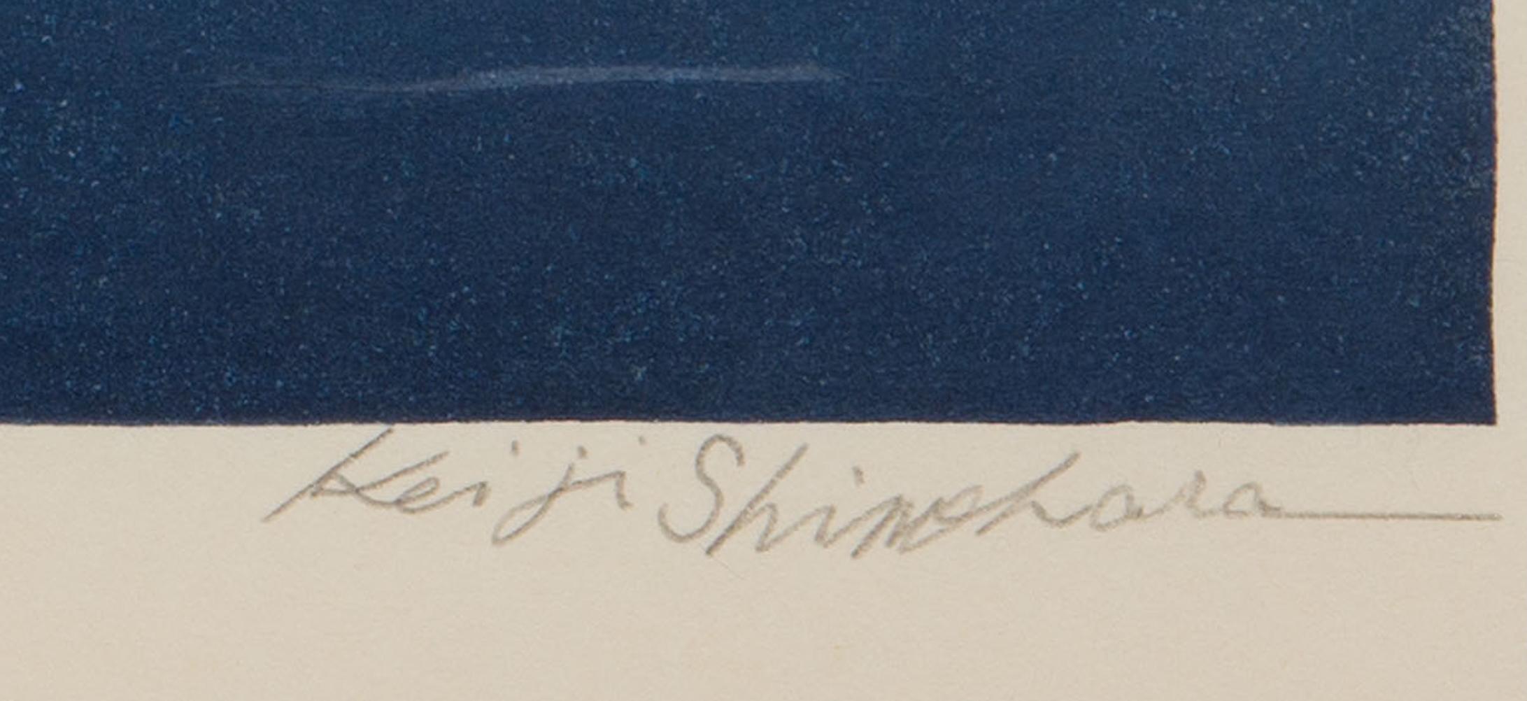 Allegro, Ukiyo-e landscape and sunset woodblock print, 2018 - Impressionist Print by Keiji Shinohara