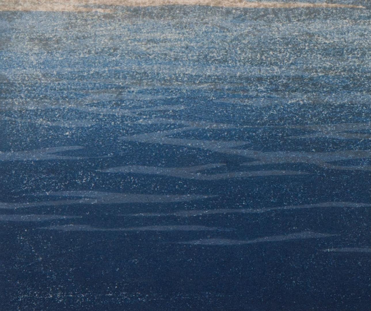 Allegro, Ukiyo-e landscape and sunset woodblock print, 2018 For Sale 1