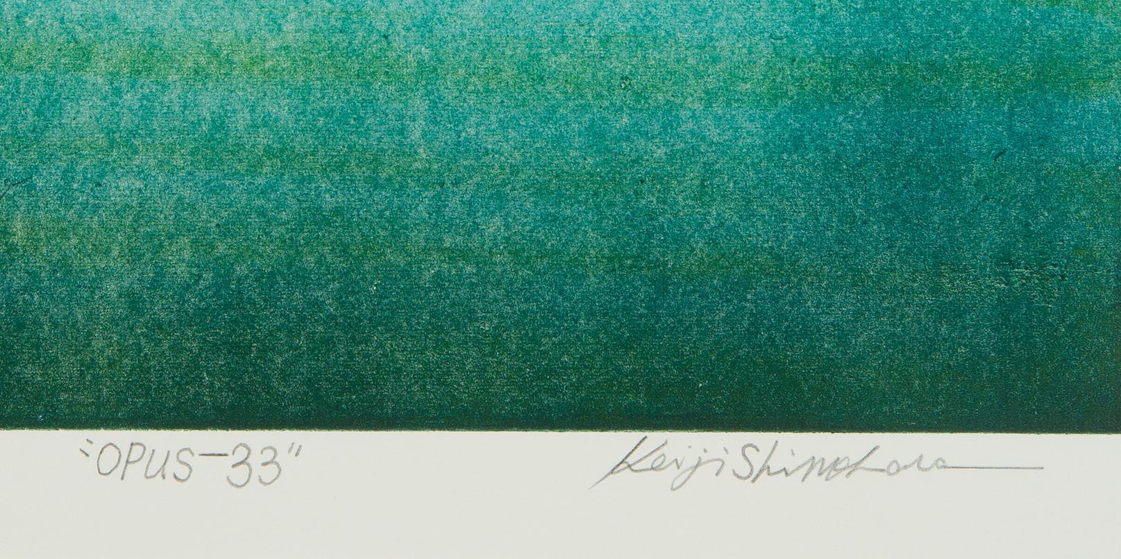 Keiji Shinohara, Opus 33, impressionist landscape monoprint, 2016 1