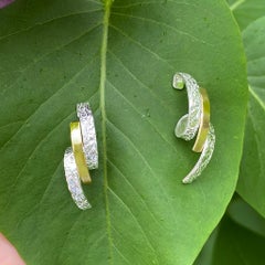 Keiko Mita Boucles d'oreilles boucles d'oreilles en or jaune 18 carats et argent sterling