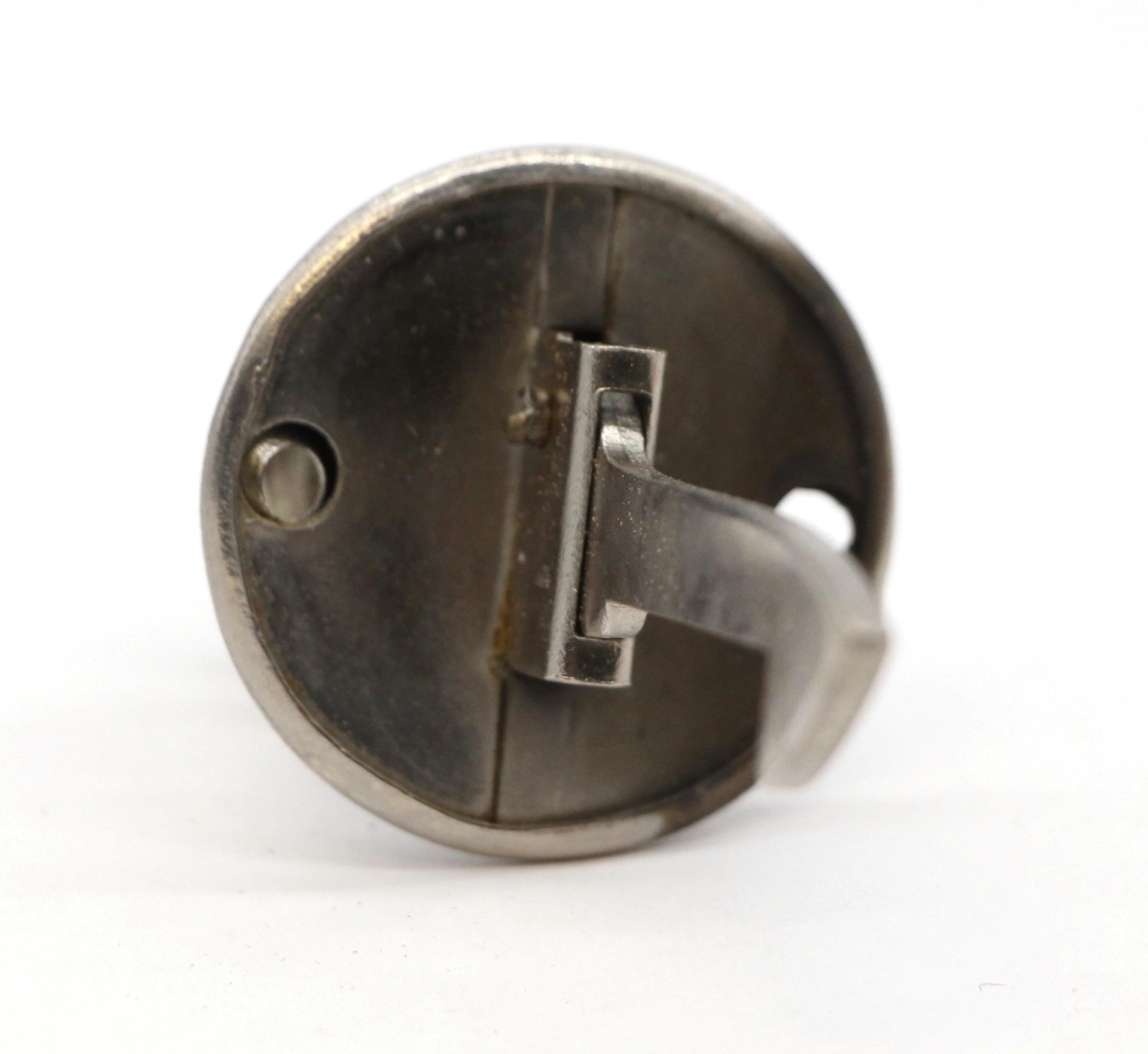  Keil of New York Nickel Cabinet Push Button Catch Knob Old New Stock  For Sale 3