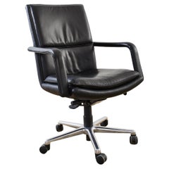 Used Keilhauer Elite 597 Black Leather Executive Office Armchair