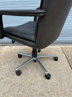 Keilhauer Elite 597 Black Leather Executive Office Chair