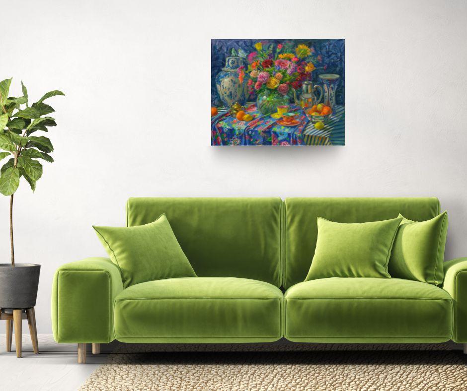 Überfluss - Original-Stillleben - zeitgenössische Kunst – Painting von Keimpe van der Kooi