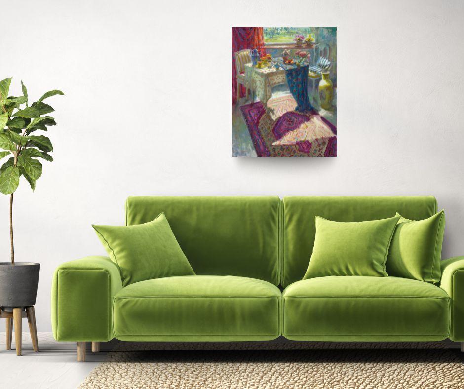 Afternoon Tea - Original-Stilllebengemälde - zeitgenössische Kunst – Painting von Keimpe van der Kooi