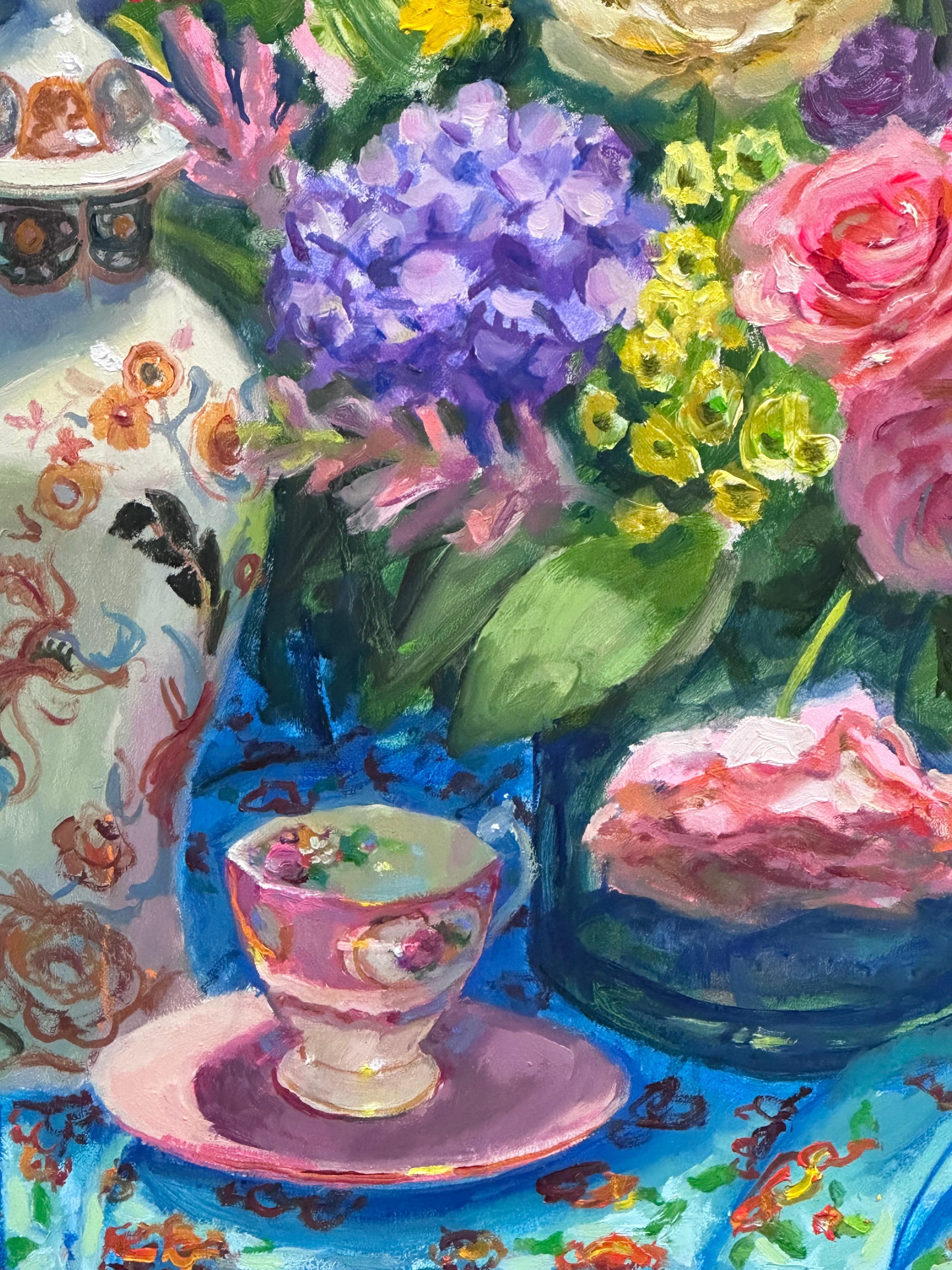 Keimpe van der Kooi
Greene & Greene con i fiori
80 x 68 cm
Con cornice: 110 x 73 cm (la cornice è inclusa)
Olio su pannello di legno 

Questo quadro è stato realizzato dall'artista olandese Keimpe van der Kooi. Ad An He piace dipingere nature morte