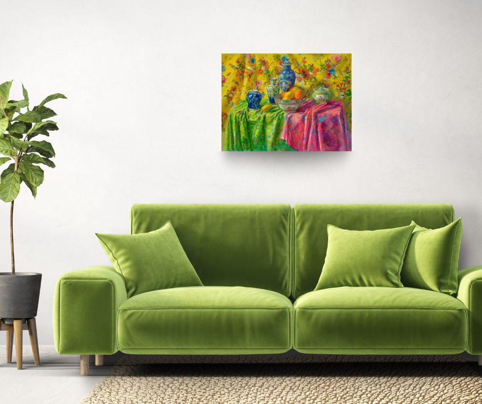Colours on Display - Original Stilleben - zeitgenössische Kunst – Painting von Keimpe van der Kooi