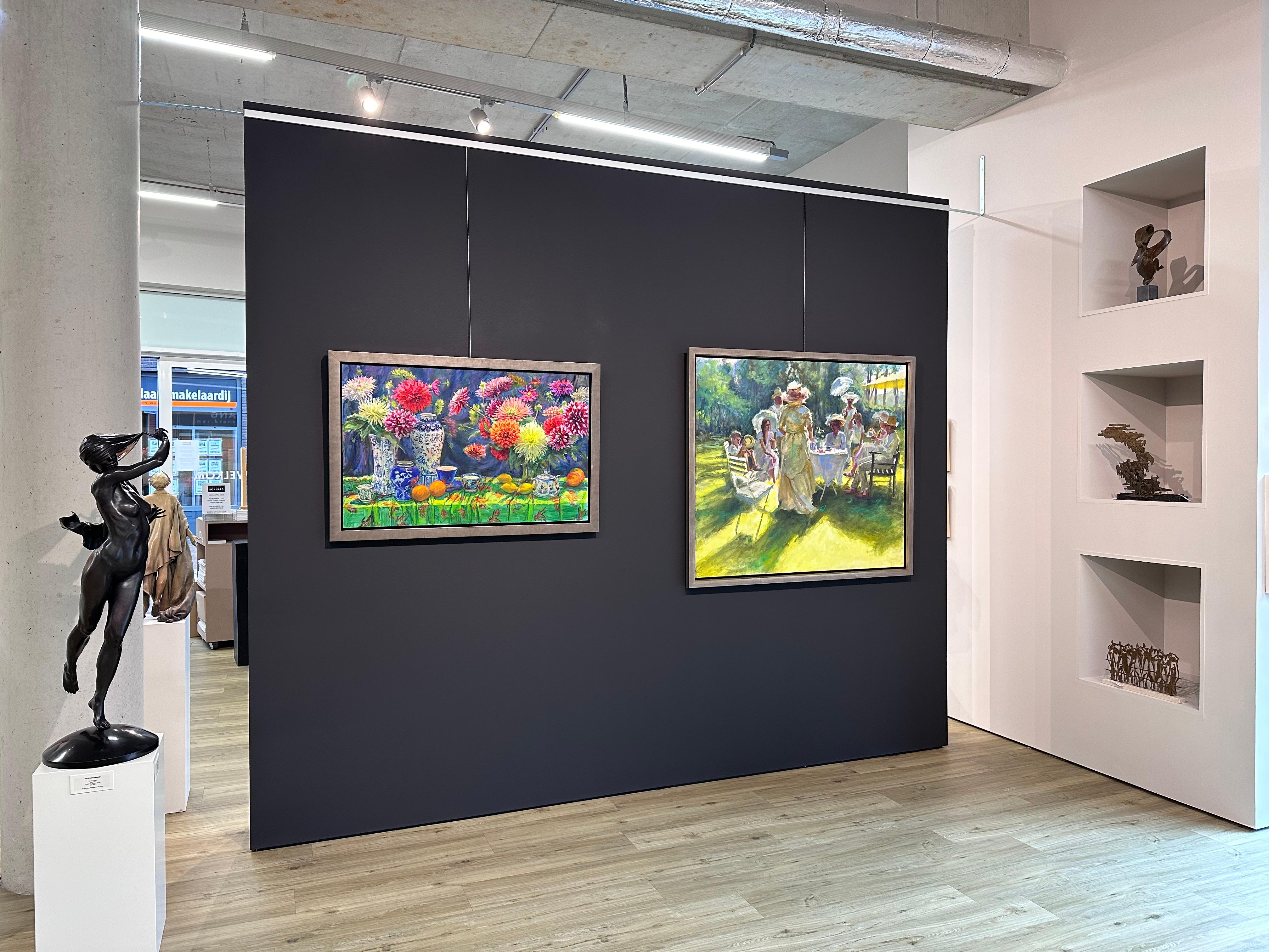 Keimpe van der Kooi
Greene & Greene con i fiori
68 x 80 cm
Con cornice: 73 x 110 cm (la cornice è inclusa)
Olio su pannello di legno 

Questo quadro è stato realizzato dall'artista olandese Keimpe van der Kooi. Ad An He piace dipingere nature morte