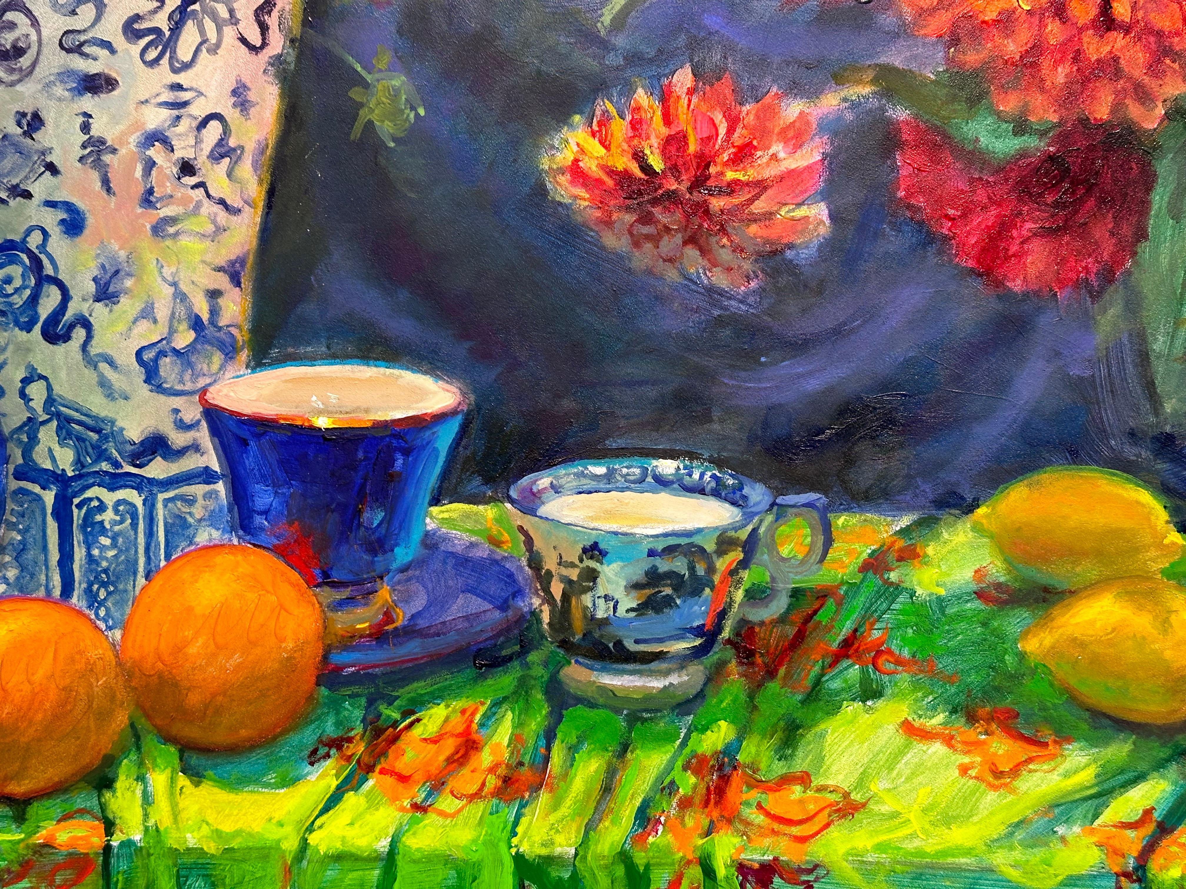 Greene & Greene & Greene & Greene - Pittura olandese contemporanea del 21° secolo con fiori in vendita 4