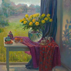 Sunny In and Outside- 21st Century Contemporary Dutch Still-life Painting