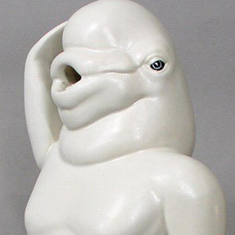 Kneeling Beluga - Sculpture by Keira Norton