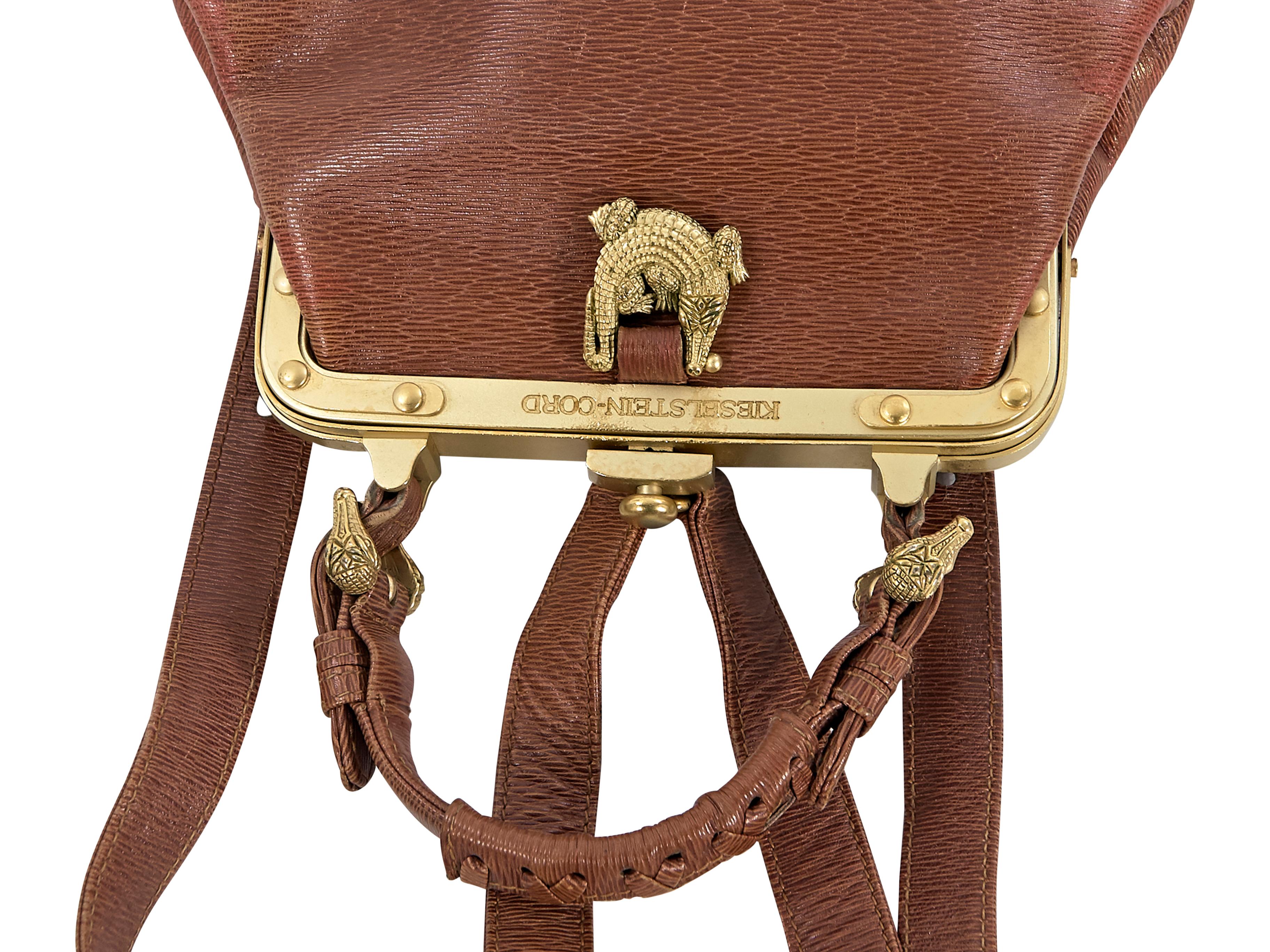 Women's Keiselstein-Cord Brown Convertible Leather Bag